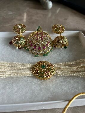 South Asian Bridal Artificial Jewelry Set  Wedding